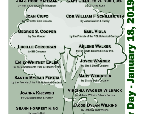2019 Arbor Day In Memorial List